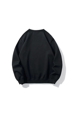 Brz Collection Unisex Oversize Love Spider Sweatshirt Siyah