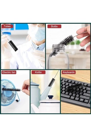 3 Lü 24 Cm Pipet Temizleme Teli İnce Alanlar İçin