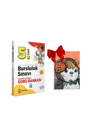 2025 5.sınıf Bursluluk Sınavı Soru Bankası & Defter Hediyeli Set