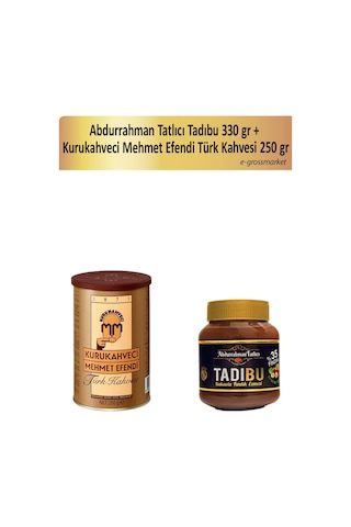 Abdurrahman Tatlıcı Tadıbu 330 G + Kurukahveci Mehmet Efendi Türk Kahvesi 250 G