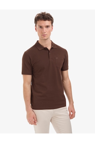 Pierre Cardin Erkek Koyu Kahverengi Tişört Basic 50325290-vr084