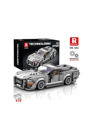 Reobrix Creator 682 Ford Shelby Gt500 Spor Araba Yaratıcı Yapı Blok Seti Building Blocks - 476 Parça