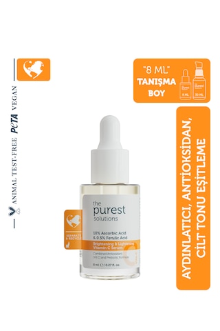 Tanışma Boy Aydınlatıcı Ve Cilt Tonu Eşitleyici C Vitamini Cilt Serumu 8 Ml