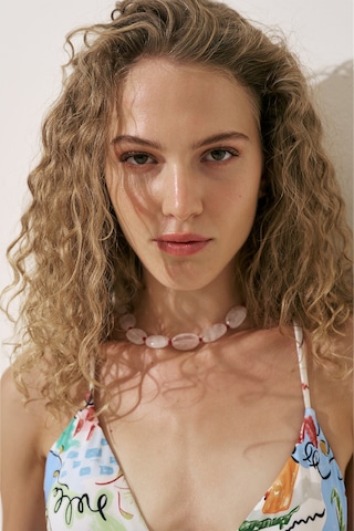 Manuka Desenli Çapraz Askılı Mayo Summer Ss25swm00023-481 Summer