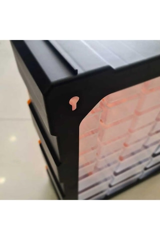 Asrın Super Bag Monoblok Çekmeceli Vida Boncuk Kutusu Organizer 26 Çekmece Vida Hobi Takım Çantası Sarı Asr6004 Monoblok