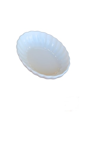 Kütahya Porselen Bone Luz Krem Oval Kayık 14,5x10x3,5cm 4 Lü Bnlzf15oks00 Çok Renkli