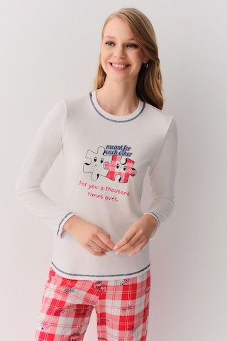 Suwen Friends Pijama Takımı Sh262346601114 Kırmızı
