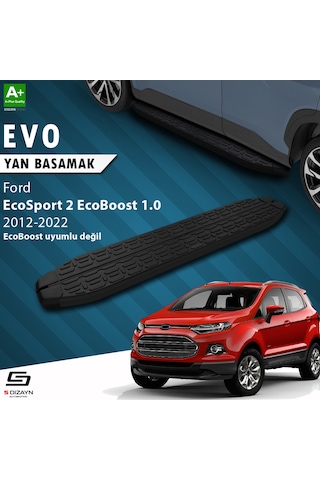 S-dizayn Ford Ecosport 2 Evo Siyah Yan Basamak 173 Cm 2012 Üzeri