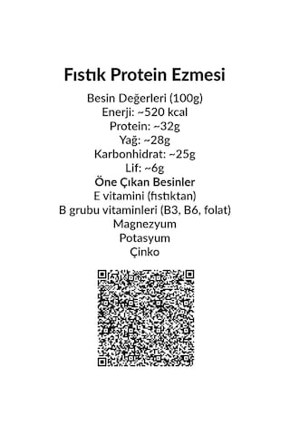 Proteinli Fıstık Ezmesi Kakao Fıstık Proteini, Maca Kökü Tozu, Kakao İle 325 Gr