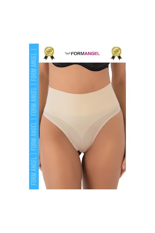 Korse İz Yapmaz Kaymayan Seamless Alt Karın Göbek Toparlayıcı String Külot Kadın Korse - 5 Adet Ten