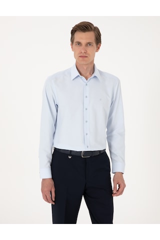 Pierre Cardin Erkek Açık Mavi Gömlek Basic 50316742-vr003 Açik Mavi