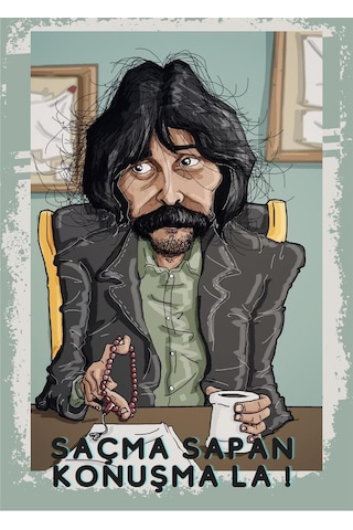 Deli Deli Konuşma La Ahşap Duvar Posteri 28 X 20 2892