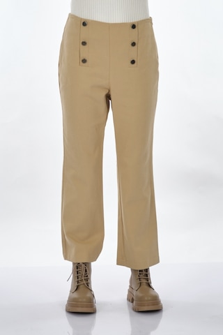 Unique Mode Bol Paça Bej Kadın Pantolon Uw244008 001