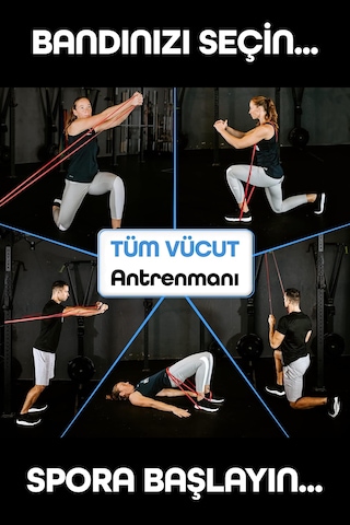 15kg Barfiks Lastiği Gym Resistance Band Antrenman Kas Geliştirme Bandı Kırmızı Orta Sert