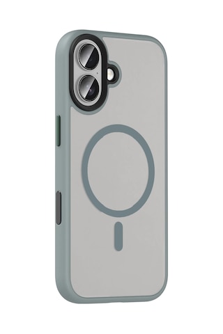 Joko - 585 - Apple iPhone Uyumlu 16 Megane Magsafe Kapak - - Csmo-tex - Titan Gri
