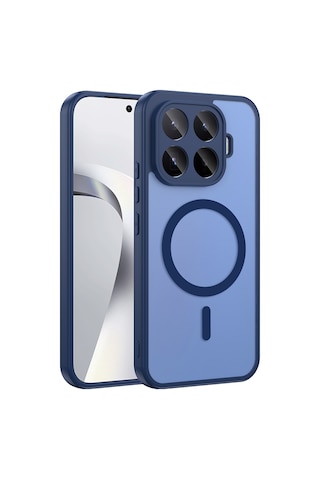 Gpack Xiaomi 17t Pro Kılıf Babet Araç Tutucu Özellikli Silikon Lacivert