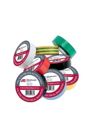 Elektrik Bandı İzole Bant Kaliteli Dayanıklı Akım Yalıtımlı 19mm Kablo İzolasyon