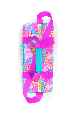 Coral High 27551 Kız Çocuk Spor Ve Seyahat Çantası - Pembe Su Yeşili Harf Baskılı