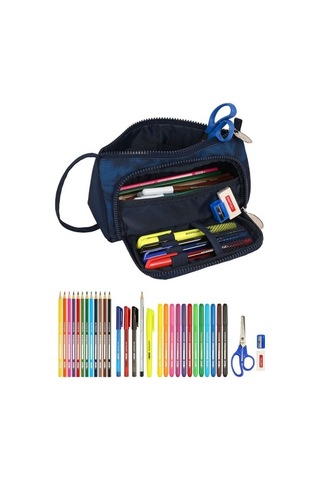 Aksesuarlı Okul Çantası Efsanevi Lacivert 20 X 11 X 8,5 Cm 8v9myo Diğer