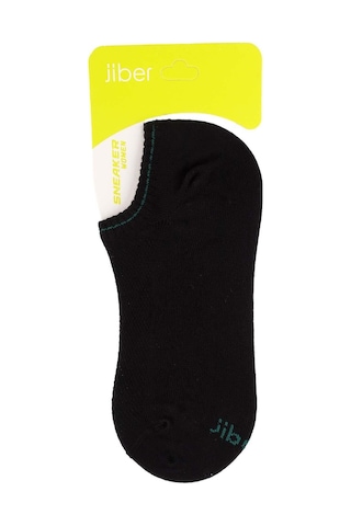 Jiber Erkek Bambu Likralı Sneaker Çorap 7051 - 12 Adet Siyah