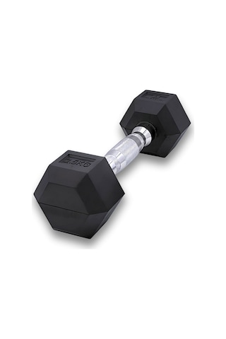 Rebuwo 2.5 KG 1 Adet Hex Dambıl Kauçuk Altıgen Dambıl Hex Dumbbell