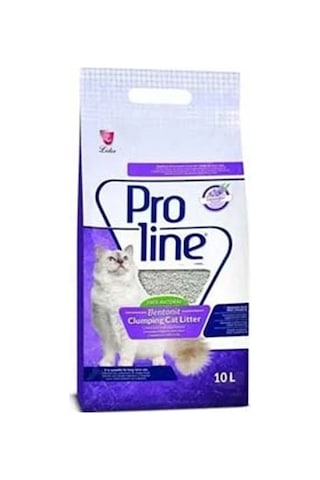 Proline Lavanta Kokulu Topaklanan Bentonit Kedi Kumu 1 Adet 10 Lt