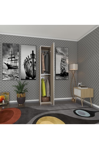 Kenzlife Gardırop Öğrenci Dolabı Tek Kapılı Günebakan Crd 180 35 42 Crd Gardolap Dolap Ofis