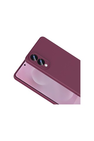 Galaxy Uyumlu S25 Edge Kılıf Mara Lansman İç Yüzeyi Kadife Kılıf Koyu Mor