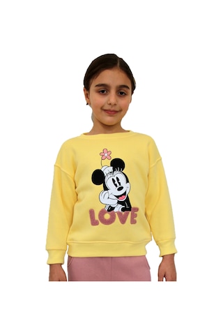 Milenawear by Milena MİCKEY BASKILI 2 Lİ TAKIM SARI PEMBE Sarı