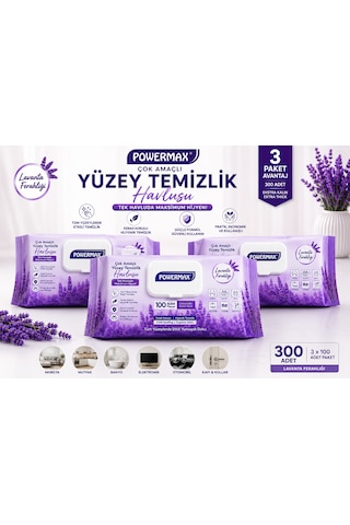 Powermax Çok Amaçlı Yüzey Temizlik Havlusu 3 Lü Paket