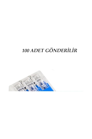 100 Adet 3 Lü 2x2.5 Kablo Geçmeli Mandallı Buat Klemensi Bx40 Diğer