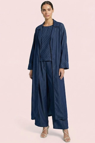 Guitar Uzun Mavi Jean Kimono Mavi