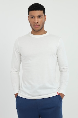 Dufy Erkek Regular Fit Bisiklet Yaka Beyaz Sweatshirt-25471