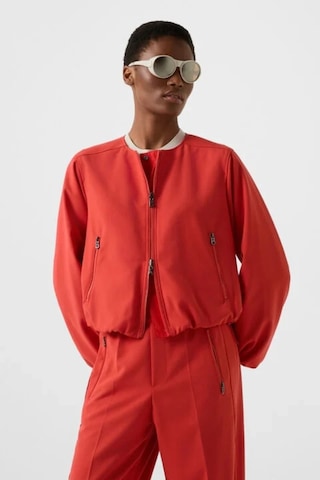 Bogner Yuma Çift Taraflı Blouson Jersey - Teknik Kadın Ceket Kırmızı