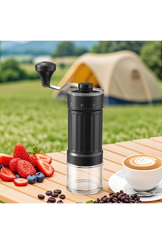 Boatshop1 Kmdj-hc Manuel Kahve Değirmeni Seramik Öğütücü Ve Cam Kavanoz İle Kamp Ev Kullanımı İçin El Değirmeni