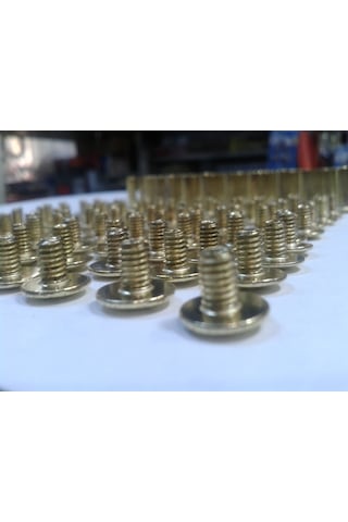 1.1 CM Dosya Klasör Menü Kartela Vidası Sarı 100 Adet