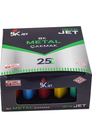 Mixoyuncak Çakmak  1975 Metal Çakmak Rüzgarda Sönmeyen Çakmak 25'Li