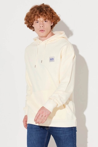 Lee Erkek Sweatshirt Ekru Lm02rjnq Lm02rj Loose 24kmc8000066 Mc80043 Ekru