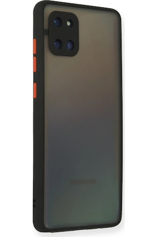 Newface - 923 - Samsung Galaxy Uyumlu A81 / Note 10 Lite Kılıf Montreal Silikon Kapak - Csmo-tex - - Siyah