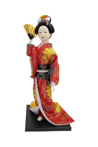 Japon Kimonolu Geyşa Bebek Kabuki Biblo 30 Cm No.15 Anime