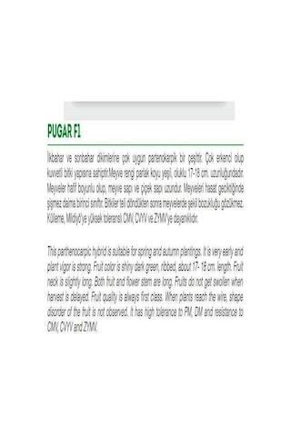 Agrodal Tarım Hibrit Asma Salatalık Pugar-f1 10 Adet Tohum Sku: Smgstk56555d8770 Açık Gri