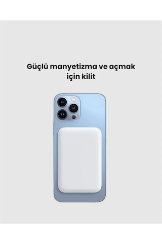 Mey İthalat Ultra Kompakt Ve Güçlü Magsafe Powerbank 10000 Mah İle Kablosuz Şarj Deneyimi Diğer 37122276
