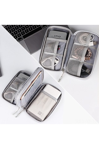 Yifomall Büyük Boy Siyah Korumalı Çanta: Switch, Veri Kablosu, Usb, Kulaklık Kutusu, Taşınabilir Şarj Cihazı Ve Disk İçin Dayanıklı Dokulu Saklama Çantası