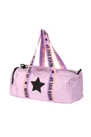 İcone Bag Çocuk Yıldız Logolu Spor Çanta, Çocuk Spor Çanta, Fermuarlı Detaylı Çocuk Spor Çanta Lila