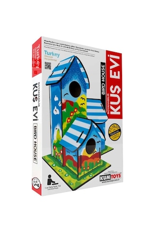 Redka /kumtoys 2698 Kumtoys Ahşap Kuş Evi Boyama.
