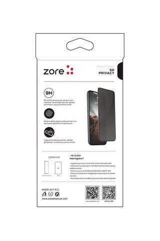 Xiaomi Redmi 12 Uyumlu Zore New 5d Privacy Temperli Ekran Koruyucu