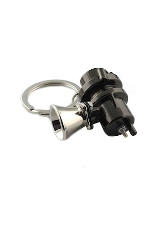Mega Oto Market Oto Araba Anahtarlık Blow Off Turbo Valfi Krom Siyah Metal