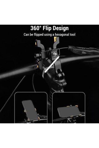 Suofeng Bisiklet Arka Görünüm Aynası Telefon Tutucu Alüminyum Çelik Dört Tırnaklı Dayanıklı Bisiklet Sporcu Aksesuarı Diğer