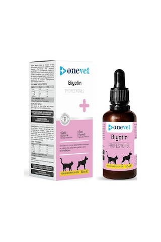 Onevet Biotin Damla 50 Ml Kedi Ve Köpekler İçin Deri Ve Tüy Sağlığı Tamamlayıcı Vtamin Takviyesi Şurup