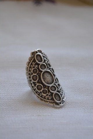 Stoneage Bayan Antik Gümüş Bohem Yüzük Ayarlanabilir N11.11460 Gümüş